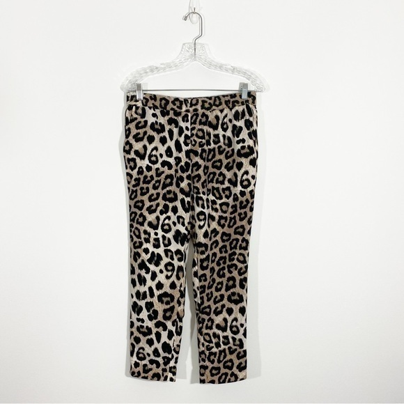 Banana Republic Hayden Leopard Pull‎ On Pants Small - Picture 2 of 10